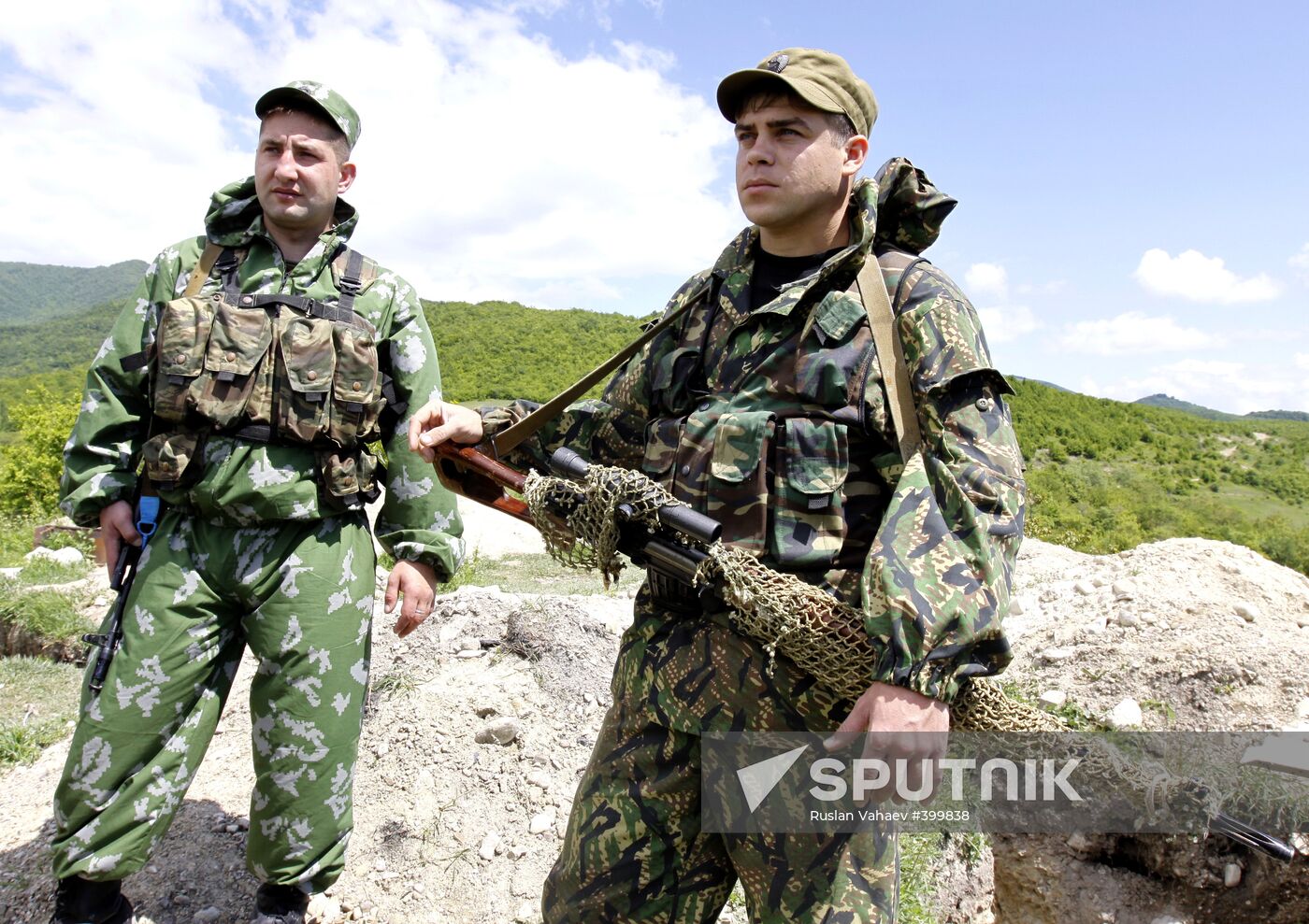 Border outpost on the Georgian -- South Ossetian border