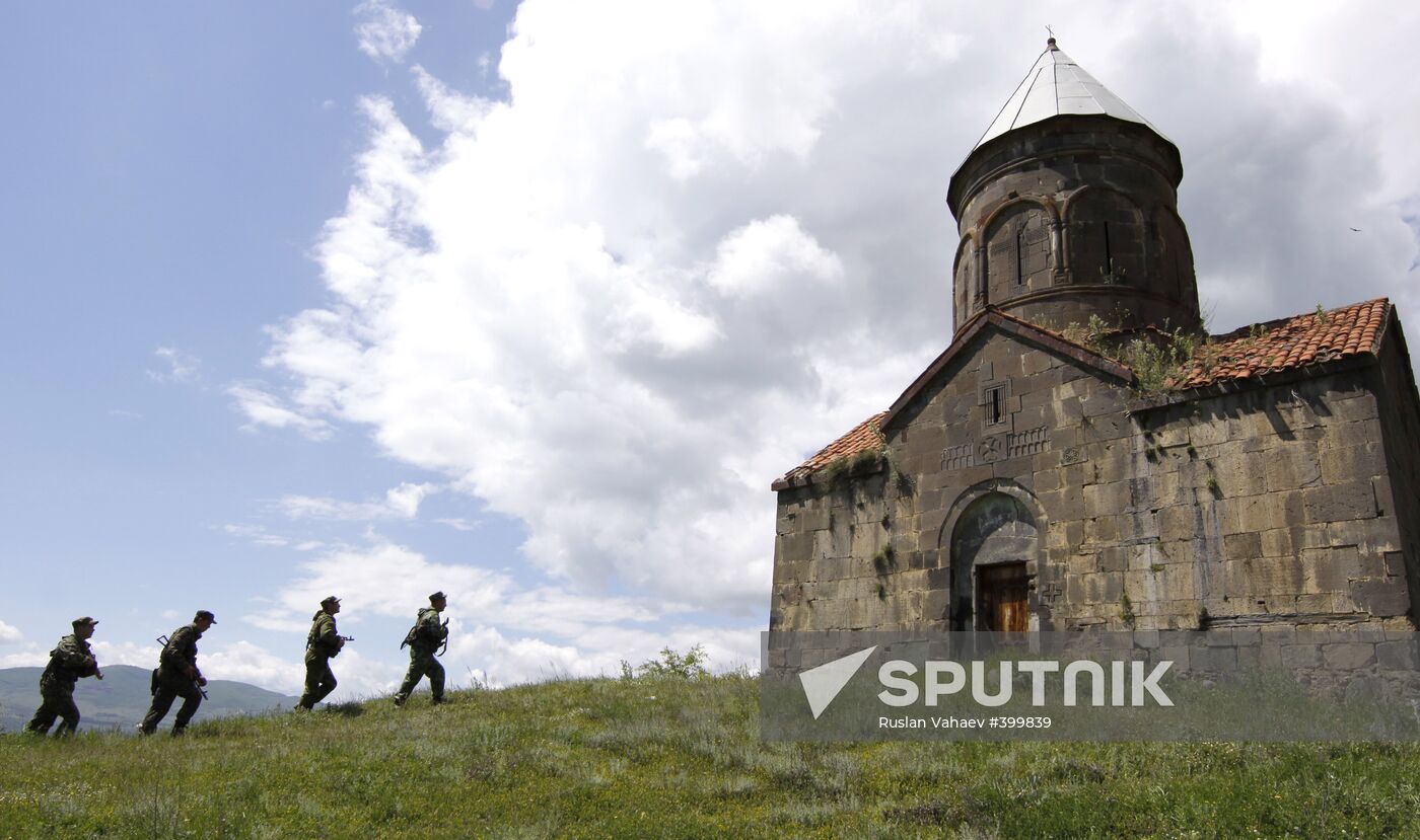 Border outpost on the Georgian -- South Ossetian border