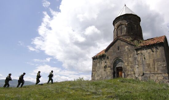 Border outpost on the Georgian -- South Ossetian border