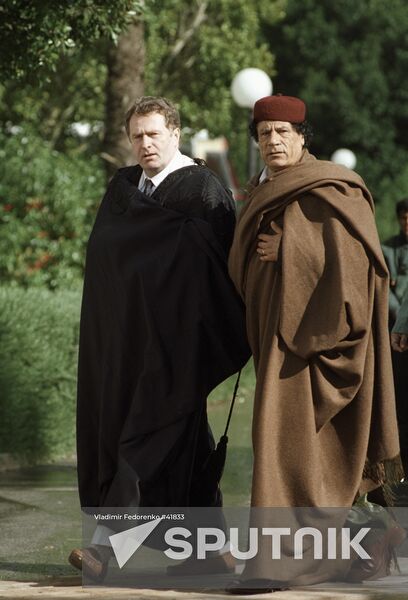 ZHIRINOVSKY GADDAFI