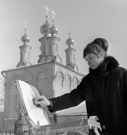 STUDENT RYAZAN ART SCHOOL SKETCHES RYAZAN KREMLIN