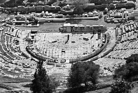 DELPHI AMPHITHEATER RUINS