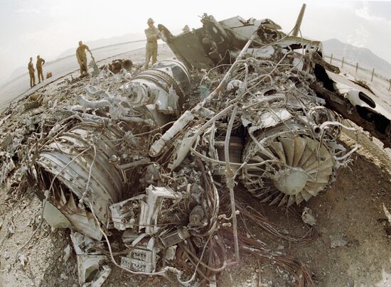 KABUL AIRPORT AFTER BOMBARDMENT