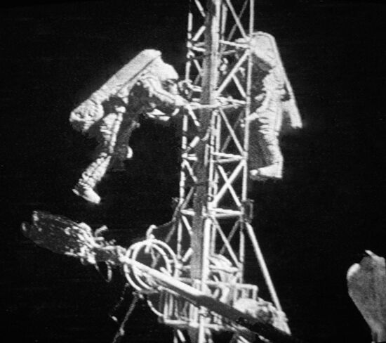 COSMONAUTS AVDEYEV AFANASYEV SPACEWALK