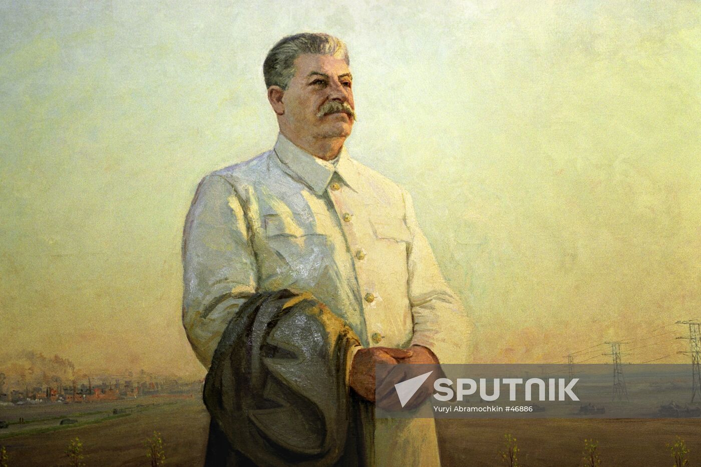STALIN "MOTHERLAND'S MORNING" PAINTING