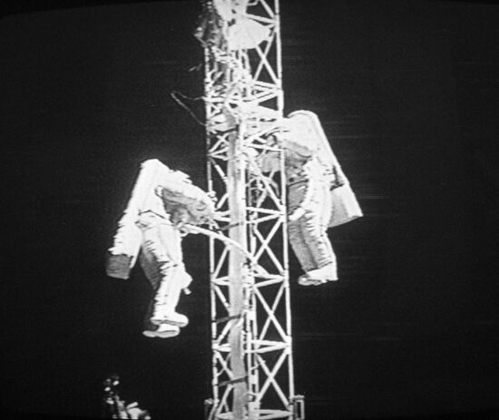 COSMONAUTS AVDEYEV AFANASYEV SPACEWALK