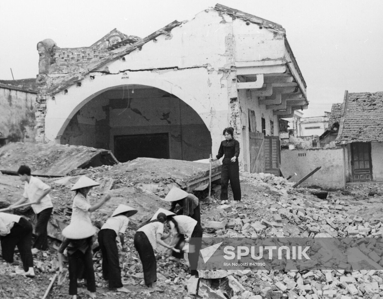 School American bomb debris Vietnam