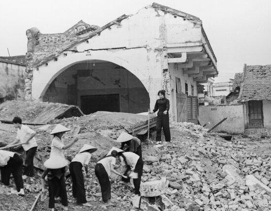 School American bomb debris Vietnam