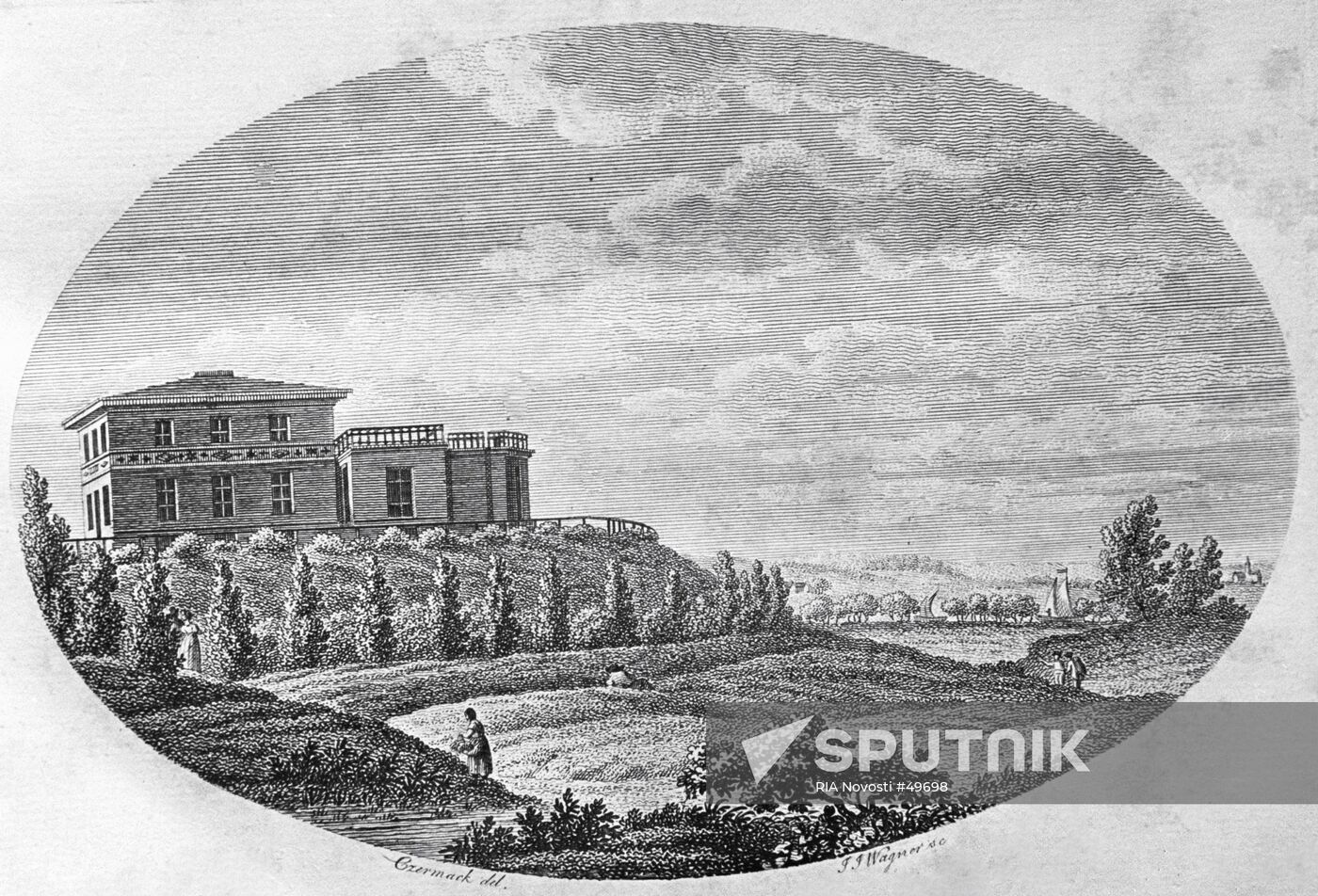 ENGRAVING KOENIGSBERG OBSERVATORY