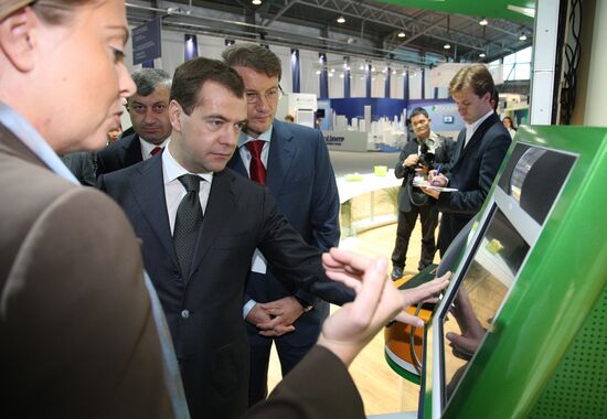 President Dmitry Medvedev attends St. Petersburg Economic Forum