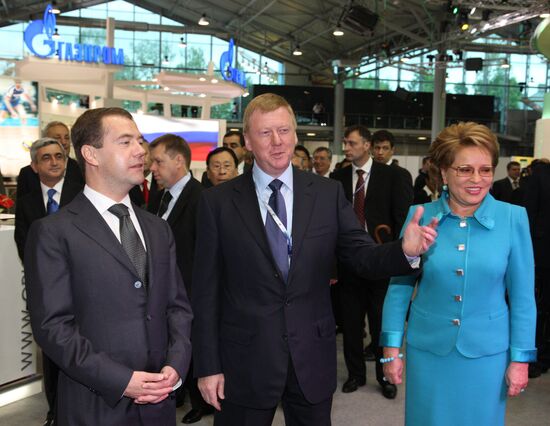 President Dmitry Medvedev attends St. Petersburg Economic Forum