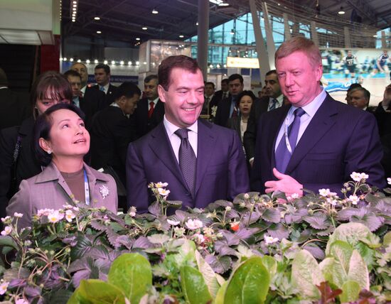 President Dmitry Medvedev attends St. Petersburg Economic Forum