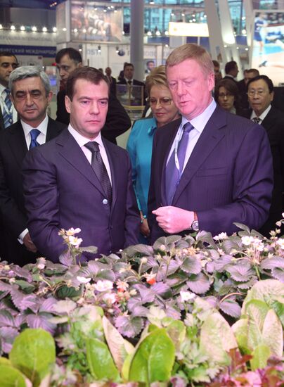 President Dmitry Medvedev attends St. Petersburg Economic Forum