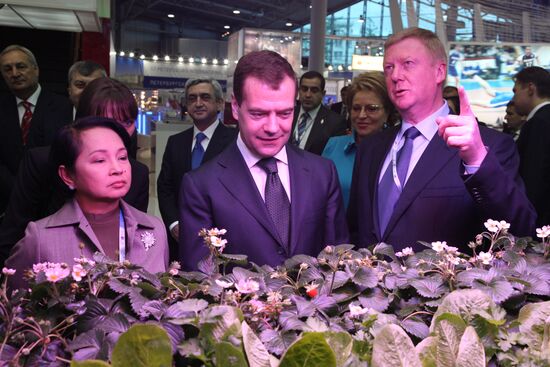 President Dmitry Medvedev attends St. Petersburg Economic Forum