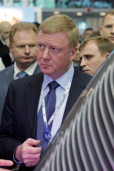 Anatoly Chubais, ROSNANO Company's stand, Economic Forum