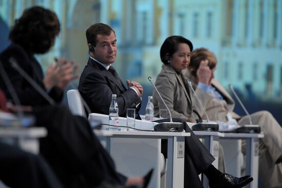 President Medvedev taking part in PIEF