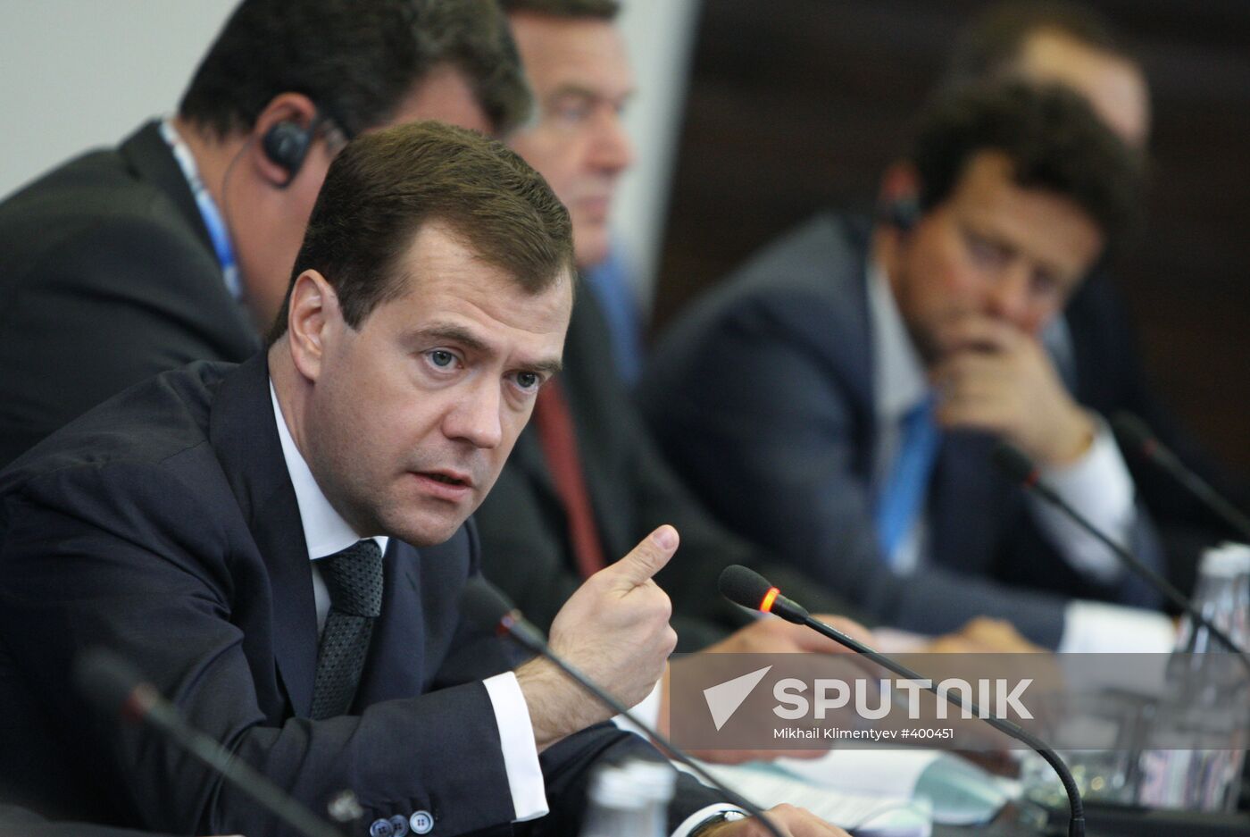 Russian President Dmitry Medvedev at St. Petersburg Forum