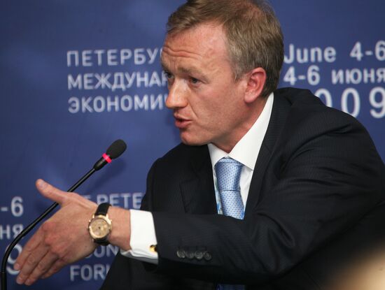 Vladislav Baumgertner. St. Petersburg Economic Forum