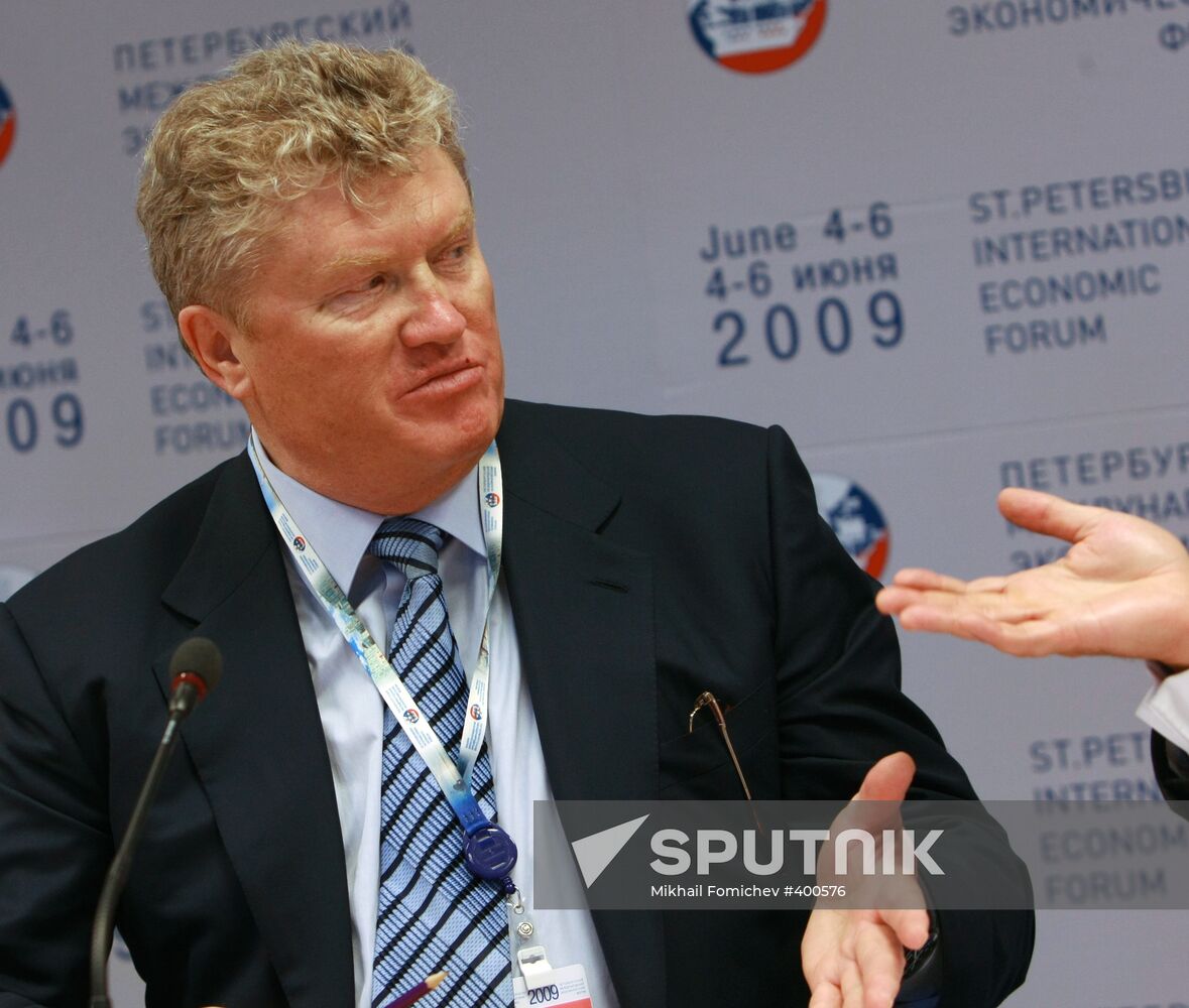 Valery Yazev at St. Petersburg International Economic Forum