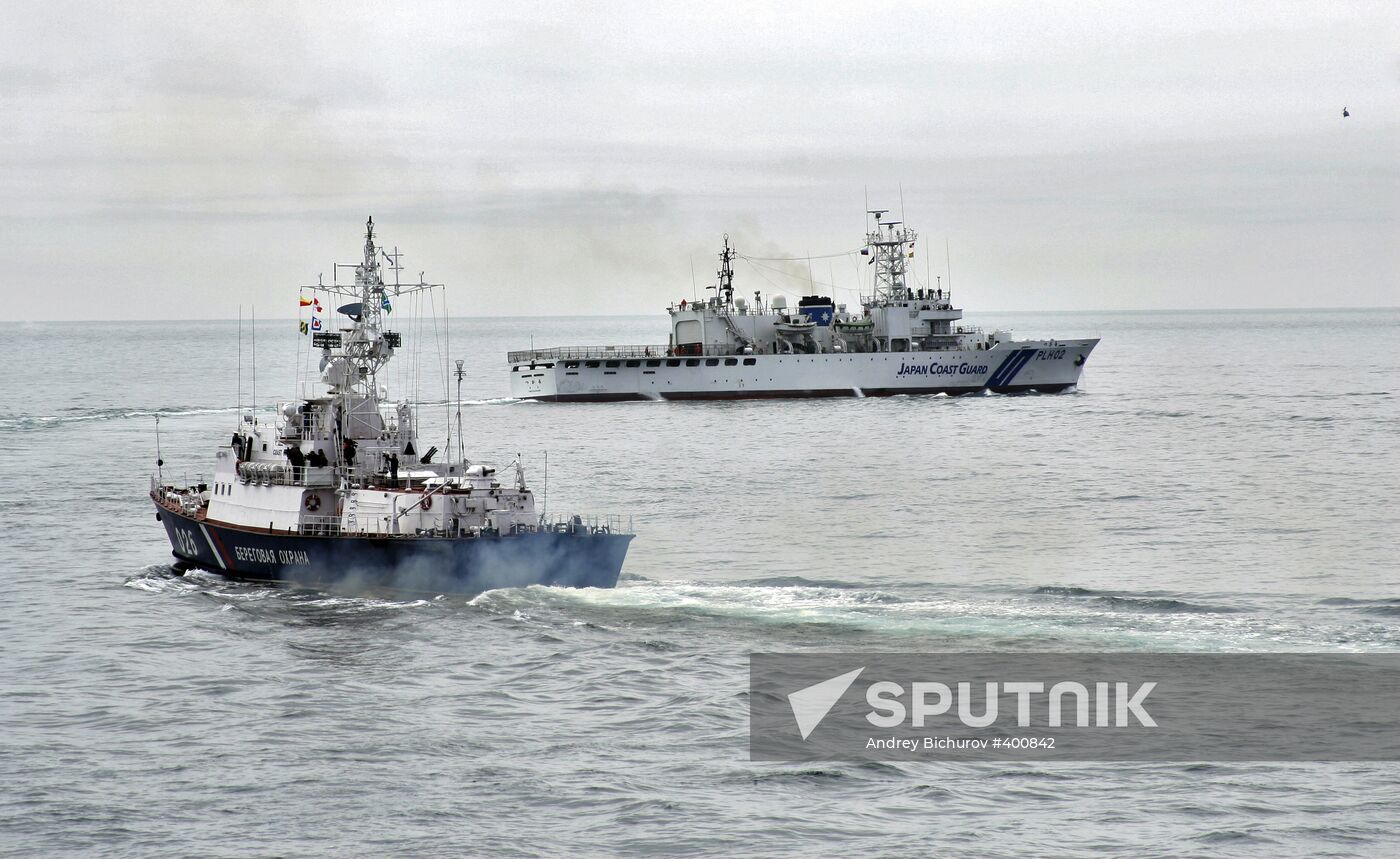 Russian-Japanese exercise in Sakhalin