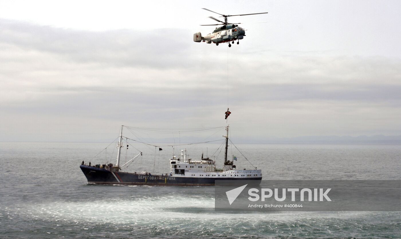 Russian-Japanese exercise in Sakhalin