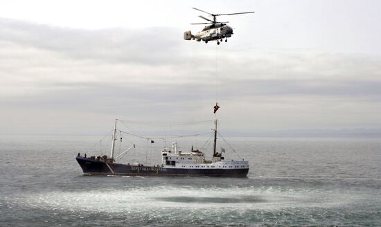 Russian-Japanese exercise in Sakhalin