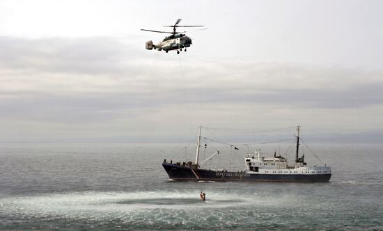 Russian-Japanese exercise in Sakhalin