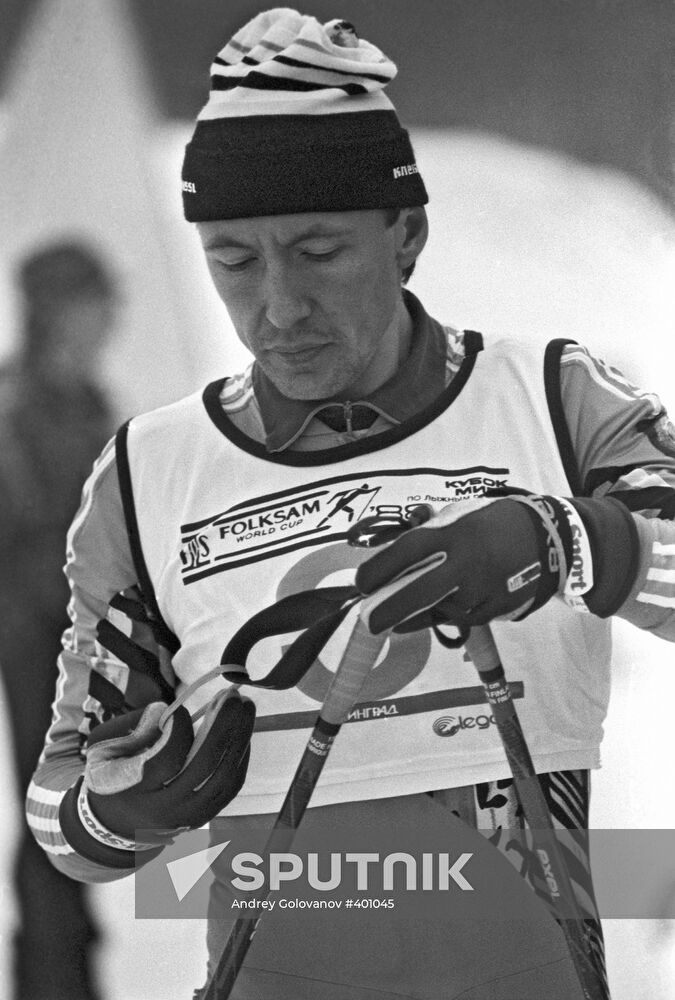 Member of USSR national skiing team Alexei Prokurorov