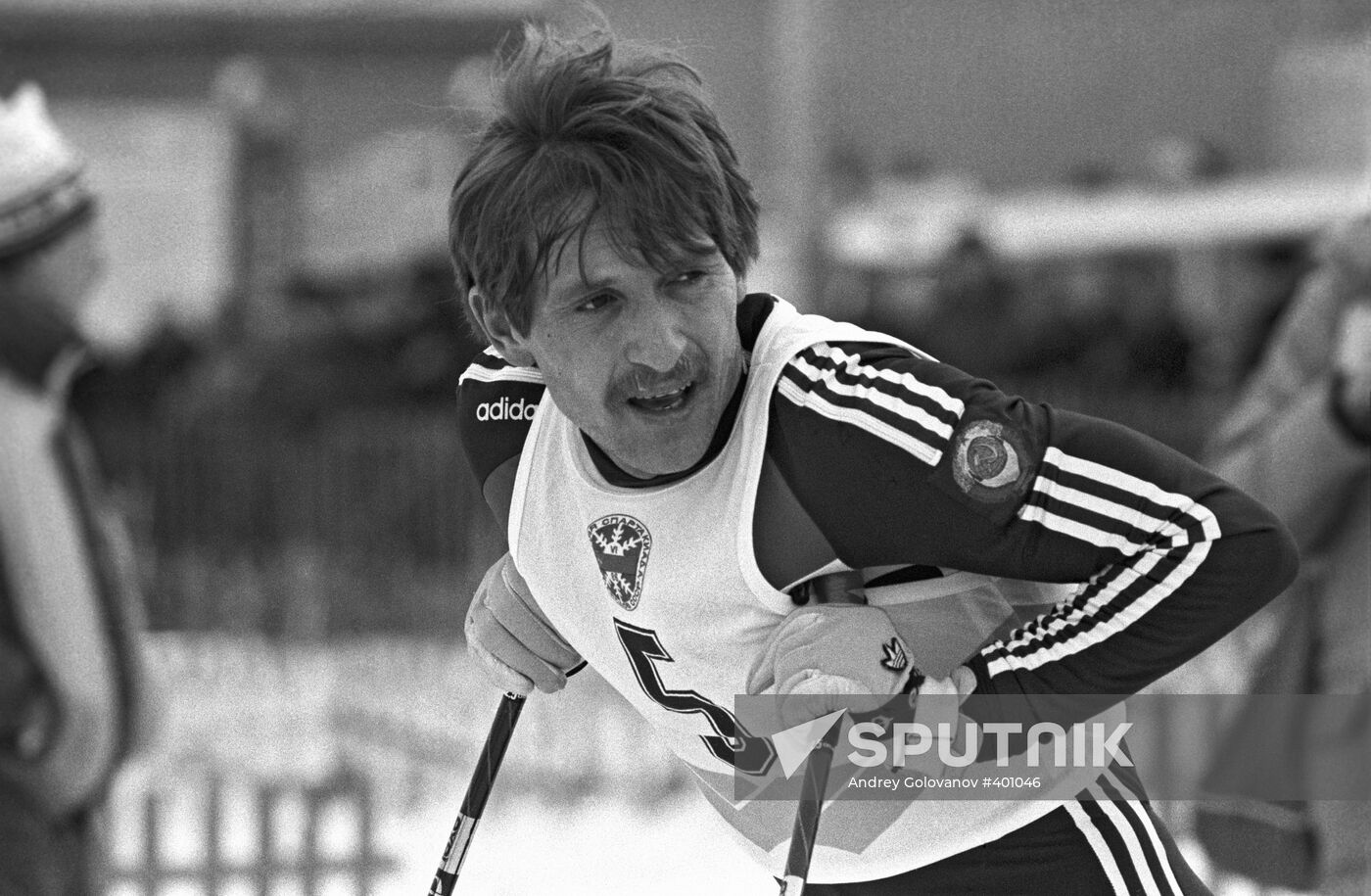 Member of USSR national skiing team Vladimir Sakhnov
