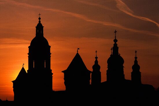 The Tobolsk Kremlin at dusk