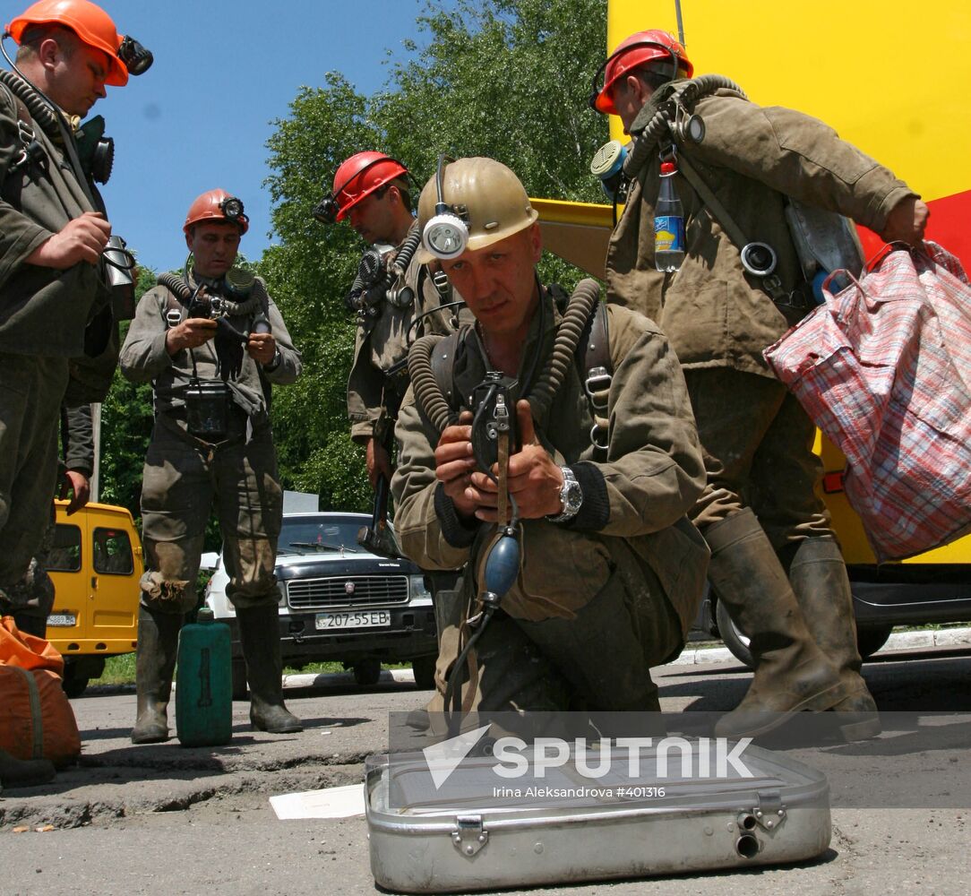 Accident at coal mine in Donetsk