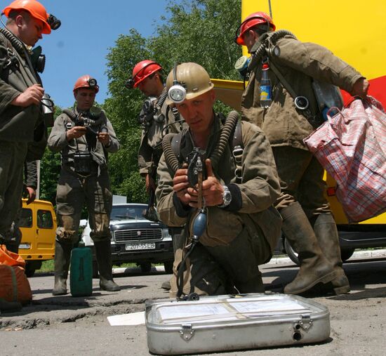 Accident at coal mine in Donetsk