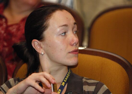 Darya Moroz during the Kinotavr Film festival in Sochi