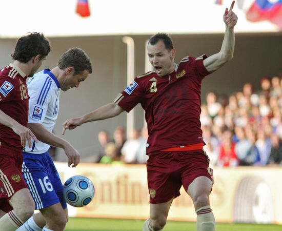 World Football Cup 2010. Qualifier. Russia vs. Finland