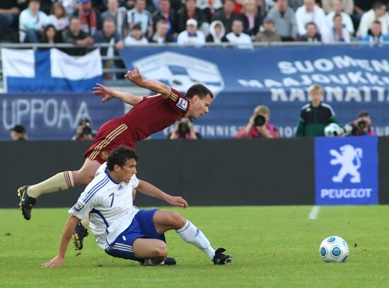World Football Cup 2010. Qualifier. Russia vs. Finland