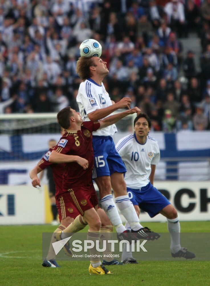 Finnish-Russian FIFA World Cup 2010 qualifier
