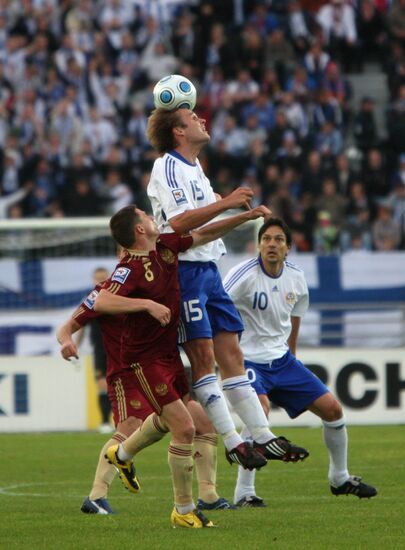 Finnish-Russian FIFA World Cup 2010 qualifier