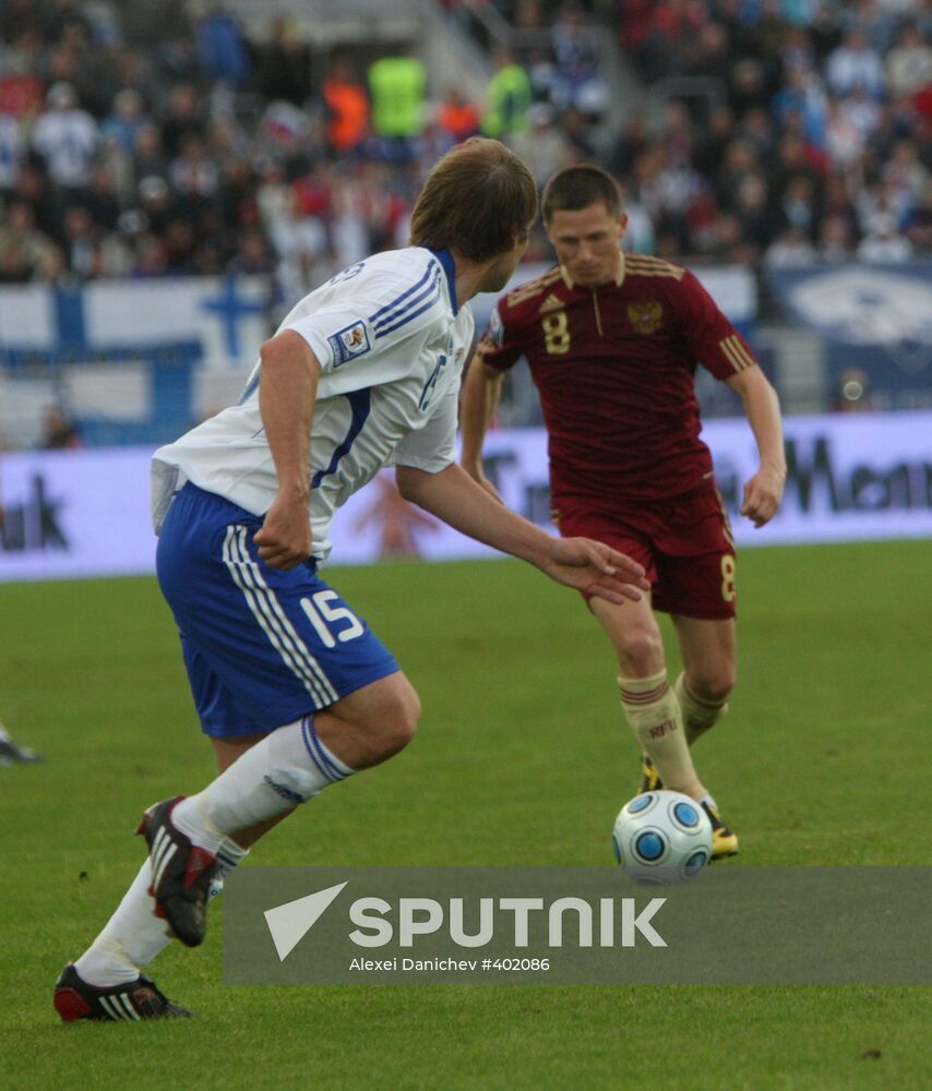 Finnish-Russian FIFA World Cup 2010 qualifier