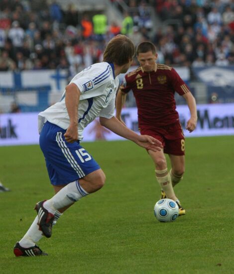 Finnish-Russian FIFA World Cup 2010 qualifier