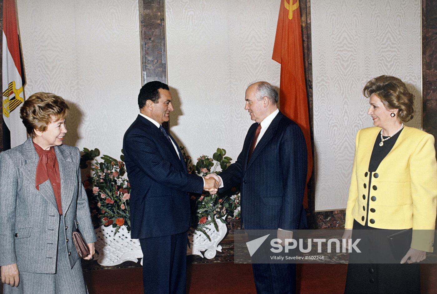 Hosni Mubarak visits the USSR