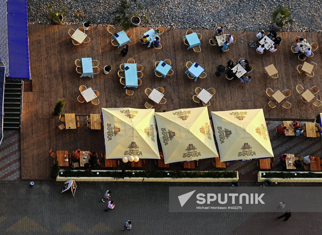 Cafe on Black Sea coast in Sochi