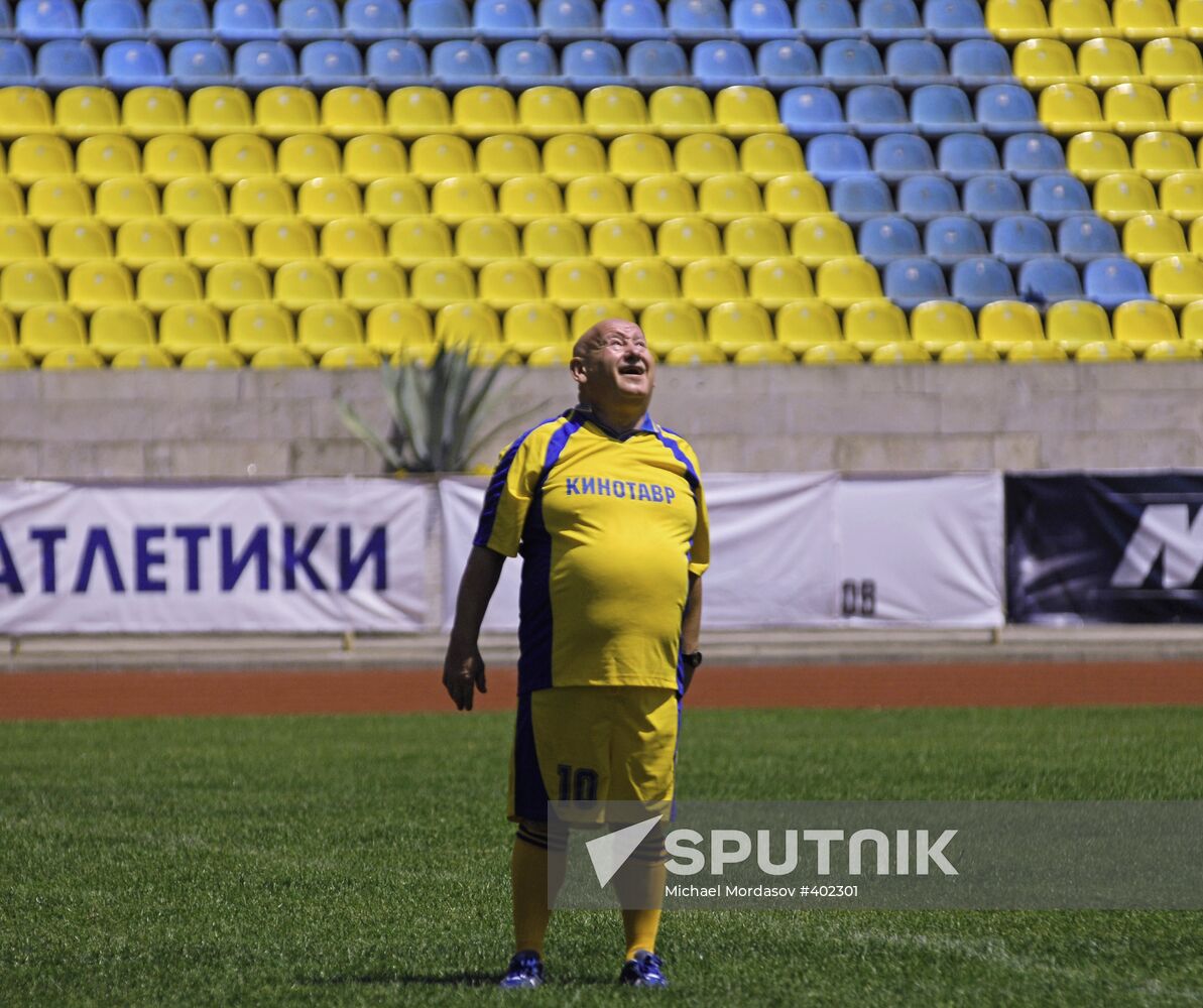 Mark Rudinstein, football match during Kinotaur film festival