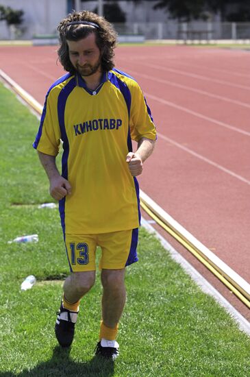 Nikolai Khomeriki, football match during Kinotaur film festival