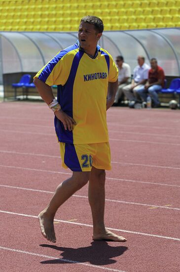 Aleksei Makarov, football match during Kinotaur film festival