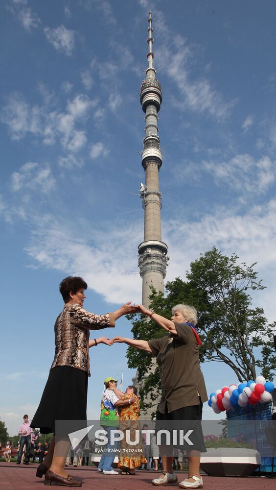 Russia Day near Ostankini TV tower