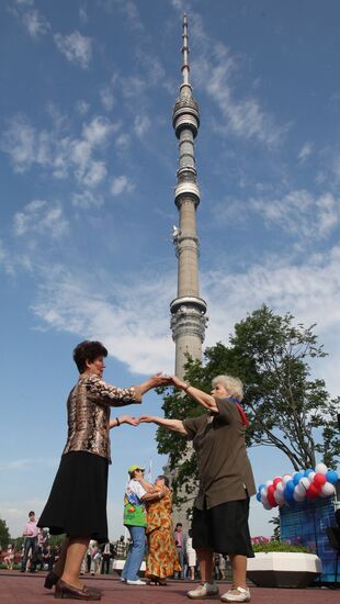 Russia Day near Ostankini TV tower