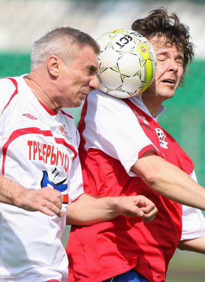Charity match between Coaches of Russia and Rosich-Starko