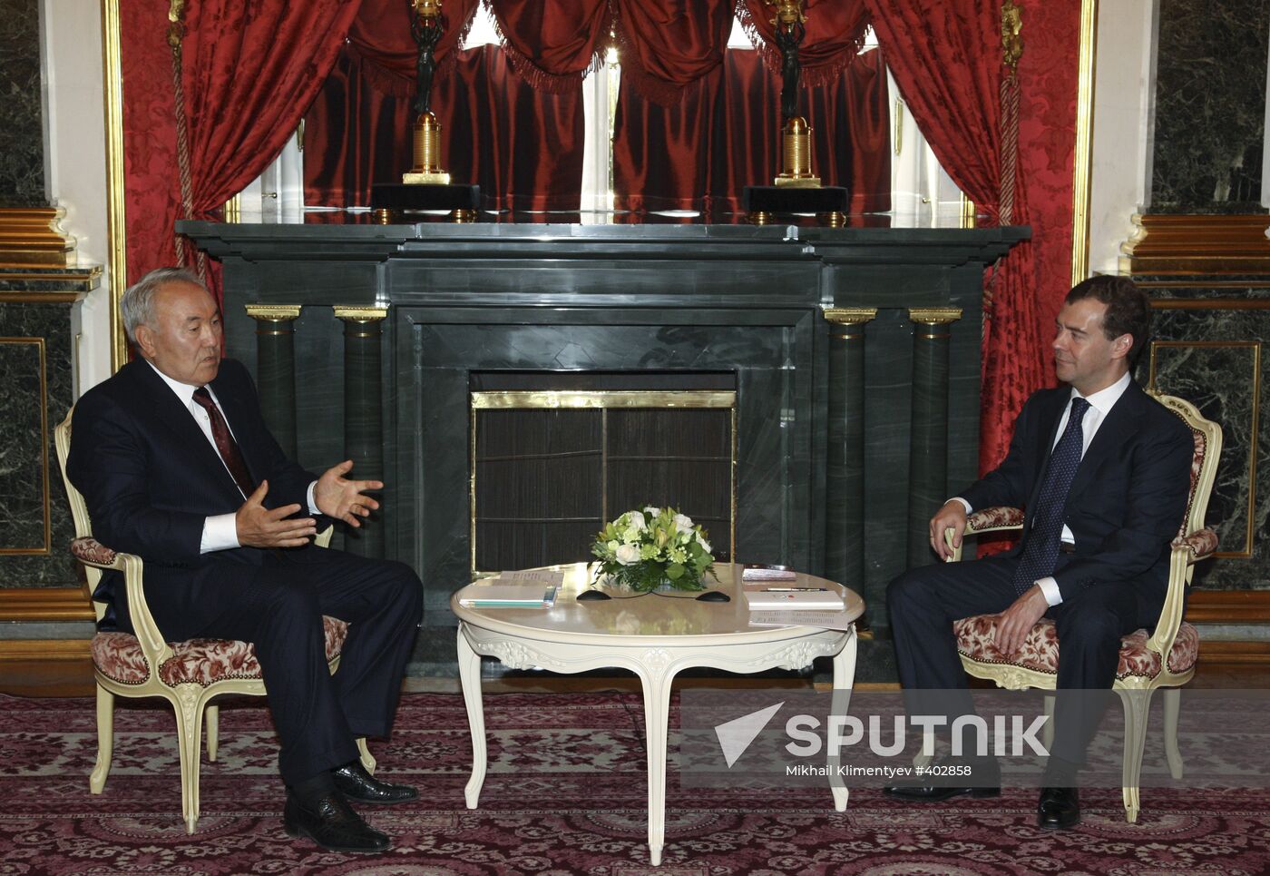 Dmitry Medvedev and Nursultan Nazarbayev meet in Moscow