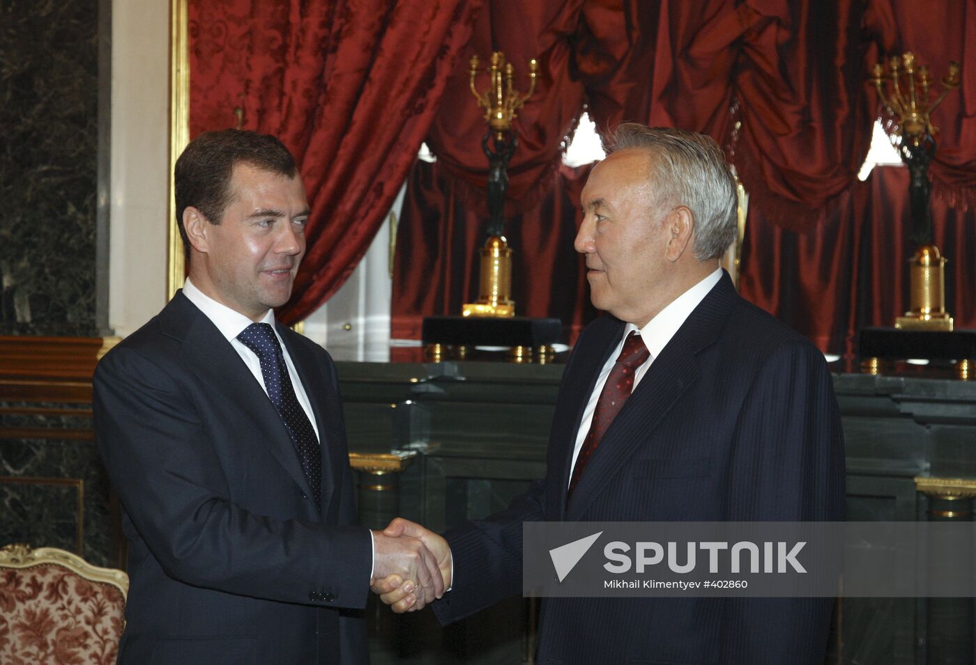 Dmitry Medvedev and Nursultan Nazarbayev meet in Moscow