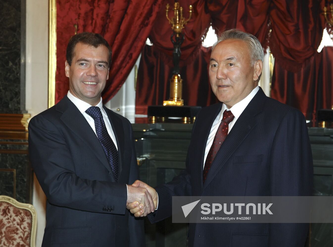 Dmitry Medvedev and Nursultan Nazarbayev meet in Moscow